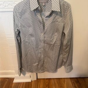 Banana Republic Beige and Black Patterned Shirt